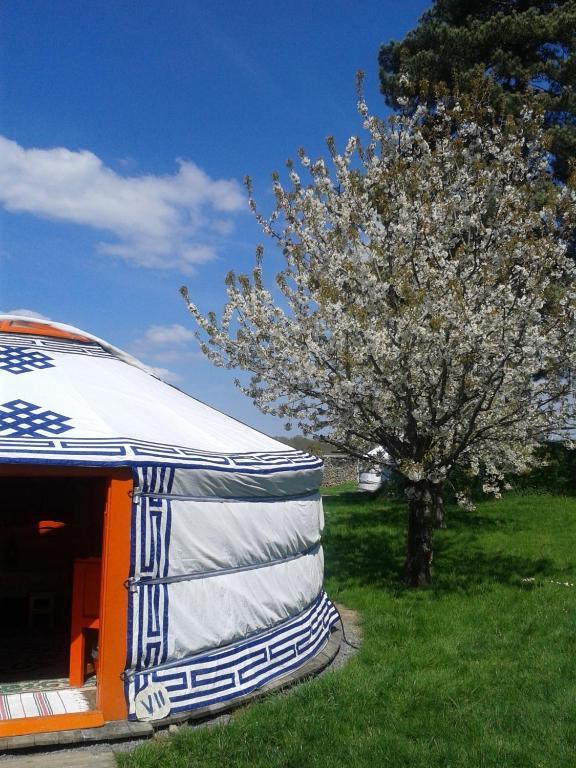 Yourte Nomade-Lodge Les Ecrennes Ruang foto
